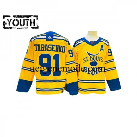 Kinder St. Louis Blues Eishockey Trikot Vladimir Tarasenko 91 Adidas 2022-2023 Reverse Retro Gelb Authentic